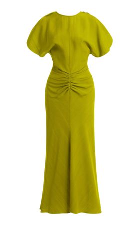 Gathered Melange Midi Dress By Victoria Beckham | Moda Operandi