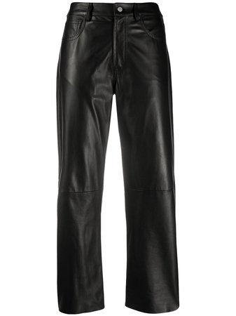 Drome Cropped Leather Trousers - Farfetch