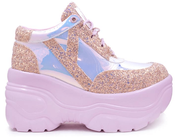 The Loser's Shopping Guide — Pink Holographic Platform Sneakers