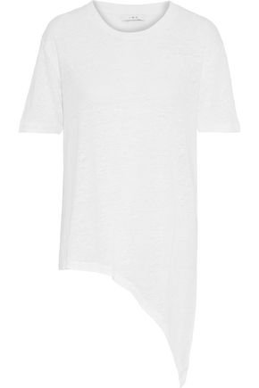 Brasover asymmetric linen T-shirt | IRO | Sale up to 70% off | THE OUTNET