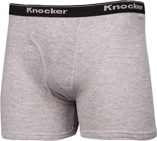 Knocker 6-Pack of Cotton Briefs Underwear Black & Gray Men's Boxers Shorts