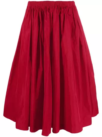 RED Valentino High Waist Gathered Skirt