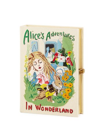 Olympia Le-Tan Alice in Wonderland Book Clutch Bag | Neiman Marcus