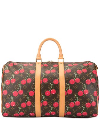 Louis Vuitton x Takashi Murakami 2005 pre-owned Keepall 45 Cherry Luggage Bag - Farfetch