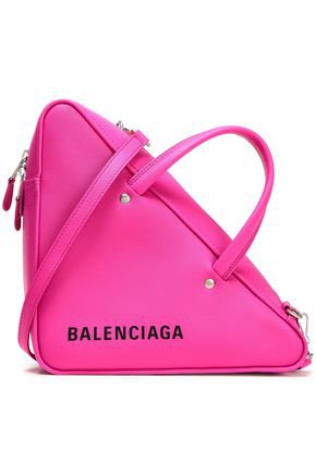 Triangle Duffle printed textured-leather tote | BALENCIAGA | Sale up to 70% off | THE OUTNET