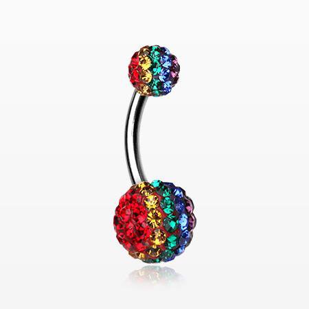 rainbow belly ring - Google Search