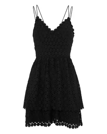 Daisy Lace Black Dress