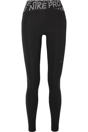 Nike | Pro Intertwist mesh-trimmed Dri-FIT stretch stirrup leggings | NET-A-PORTER.COM
