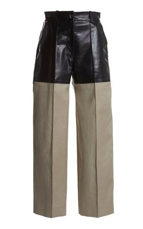 Two-Tone Leather-Cady Pants By Peter Do | Moda Operandi