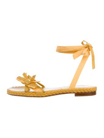 Christian Dior Lace-Up Espadrille Sandals - Shoes - CHR89869 | The RealReal