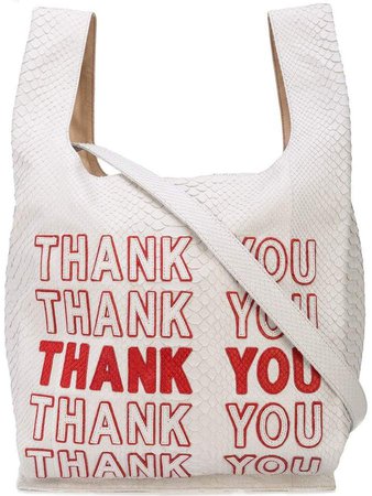 Gelareh Mizrahi Thank You print shopping bag