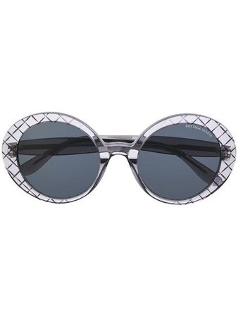 Bottega Veneta Eyewear Circle Frame Sunglasses - Farfetch