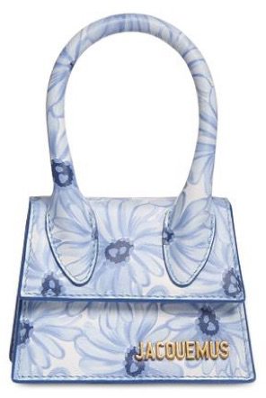 JACQUEMUS Blue Flower Mini Handbag