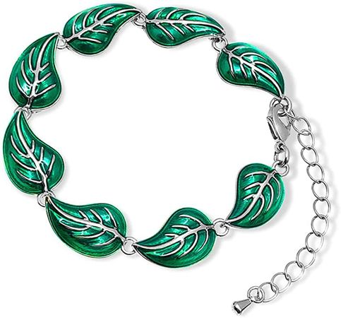 Amazon.com: Bahamut Elven lorien Green Leaf Bracelets for Women Girl Teen Wedding,Adjustable,Mothers Day Valentines Jewelry Gift (Green Leaves Bracelet): Clothing, Shoes & Jewelry