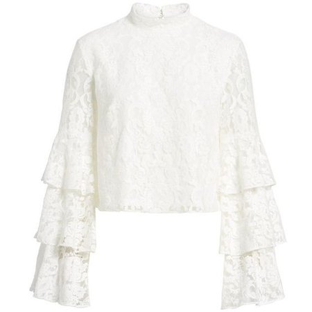 Women's Leith Ruffle Sleeve Lace Top