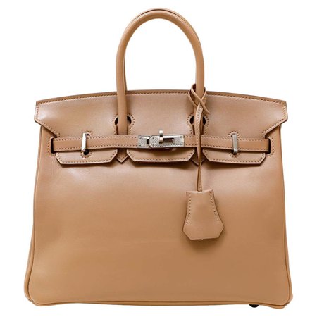 Hermès Limited Edition Trench Swift 25 cm Birkin with Guilloche Hardware For Sale at 1stDibs