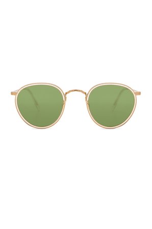 Oliver Peoples MP-2 Sun in Buff & Brushed Gold | REVOLVE