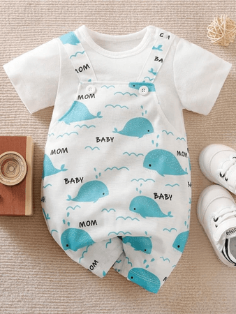 Baby boy whale outfit