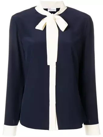 Red Valentino Pussybow Blouse