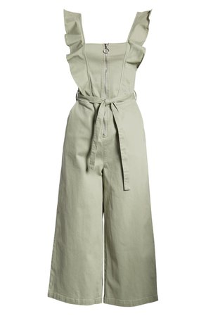 Tinsel Ruffle Strap Belted Jumpsuit | Nordstrom