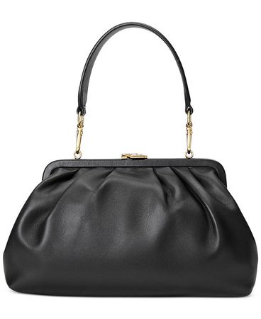 Lauren Ralph Lauren Nappa Leather Medium Graci Clutch & Reviews - Handbags & Accessories - Macy's