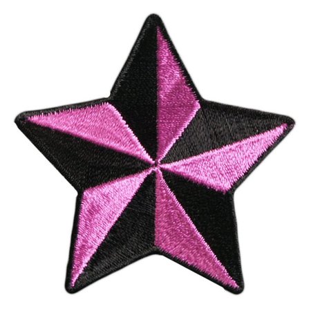 Nautical Star Pink, Iron-on / Saw-on Rayon PATCH - 2" X 2", Heat Sealed Backing - Walmart.com