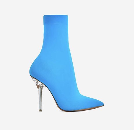 neon blue shoes