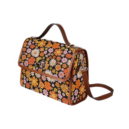 Cottagecore 70s Daisy print satchel bag – sense forest