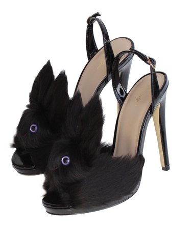 black bunny heels