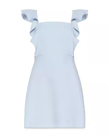BCBGENERATION Ruffled Apron Mini Dress | Bloomingdale's blue