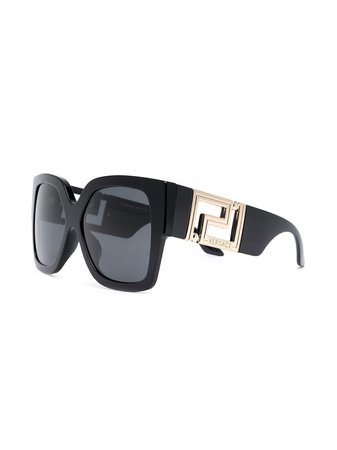 Versace Eyewear Greca Oversized Sunglasses - Farfetch