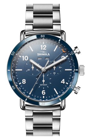 Shinola The Canfield Chrono Bracelet Watch, 45mm | Nordstrom