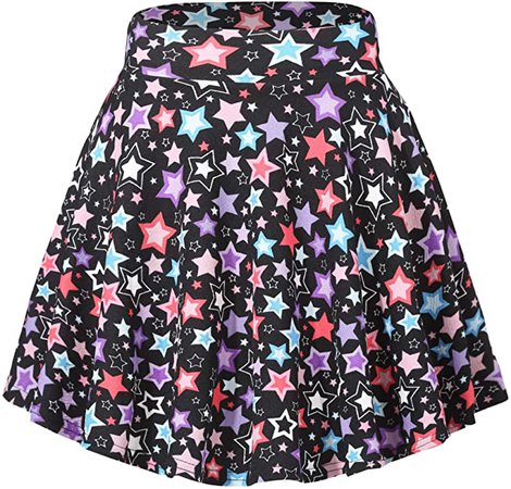 Urban CoCo Women's Basic Versatile Stretchy Flared Casual Mini Skater Skirt (L, Long-5) at Amazon Women’s Clothing store
