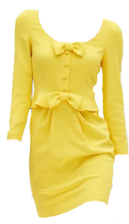 moschino spring 2022 yellow dress