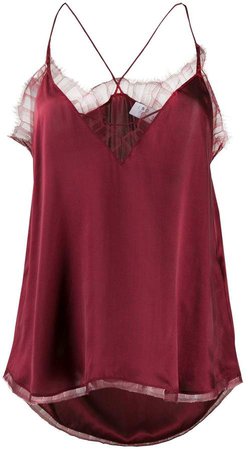 lace-trimmed camisole