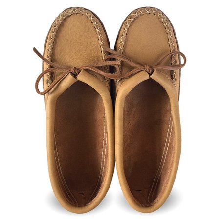 Women's Earthing Moose Hide Ballet Style Moccasins with Leather Sole | The Earthing Store