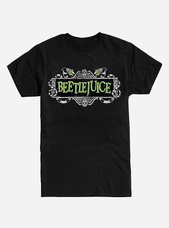 Beetlejuice Title Black T-Shirt