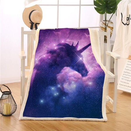 Galaxy Blanket Unicorn Throw Blanket | Unilovers