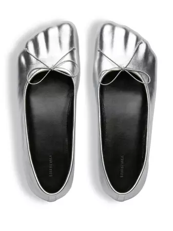 Balenciaga Fetish Moulded Leather Ballerina Shoes - Farfetch