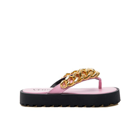 pink versace sandals