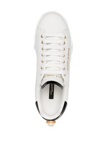 Shop Dolce & Gabbana logo-embellished low-top sneakers with Express Delivery - FARFETCH