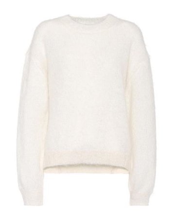 Acne Studios Wool Mytra Mohair-blend Sweater in White