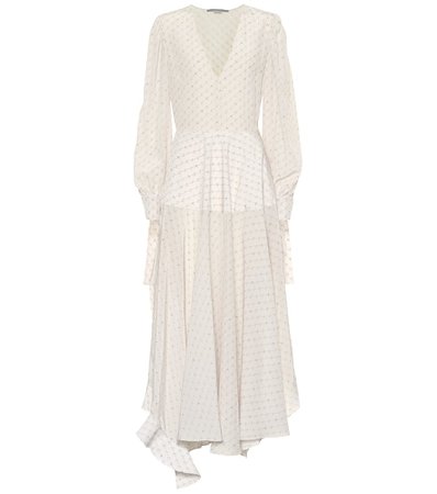 Stella McCartney - Printed silk midi dress | Mytheresa