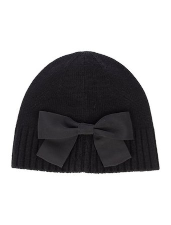 Kate Spade New York Knit Bow-Accented Beanie - Accessories - WKA108257 | The RealReal