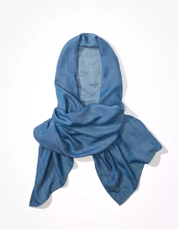 AE Denim Hijab blue