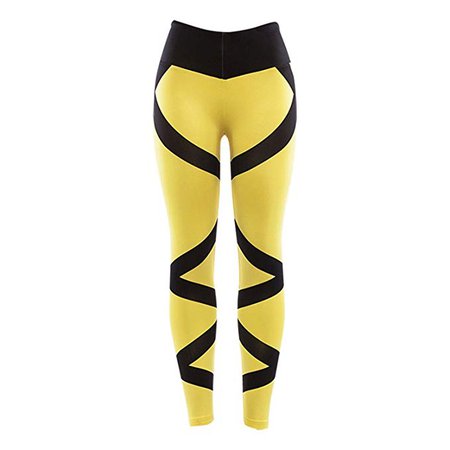 black and yellow leggings