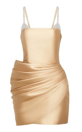 Kalmanovich, Crystal Bra Gold Dress