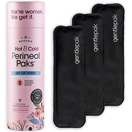 Amazon.com : GentlePack Reusable Perineal Ice & Heat Packs with Washable Sleeves for Postpartum, Pregnancy & Hemorrhoid Pain Relief, Multi Use Kids, Children, Muscle, Migraine, Groin, Vaginal Discomfort 3 Pack : Beauty