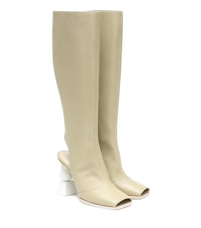Jacquemus - Les Bottes Olive leather knee-high boots | Mytheresa
