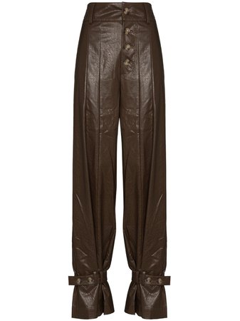 Rejina Pyo Scout faux leather trousers - FARFETCH